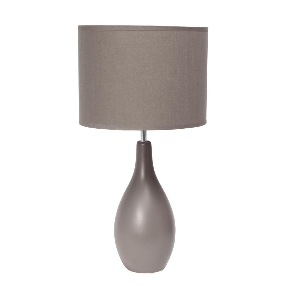 Creekwood Home Essentix 18.11"  Table Desk Lamp, Gray. Picture 1