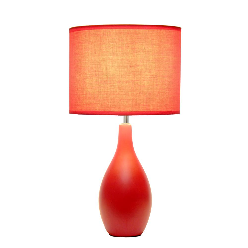 Creekwood Home Essentix 18.11"  Table Desk Lamp, Red. Picture 6