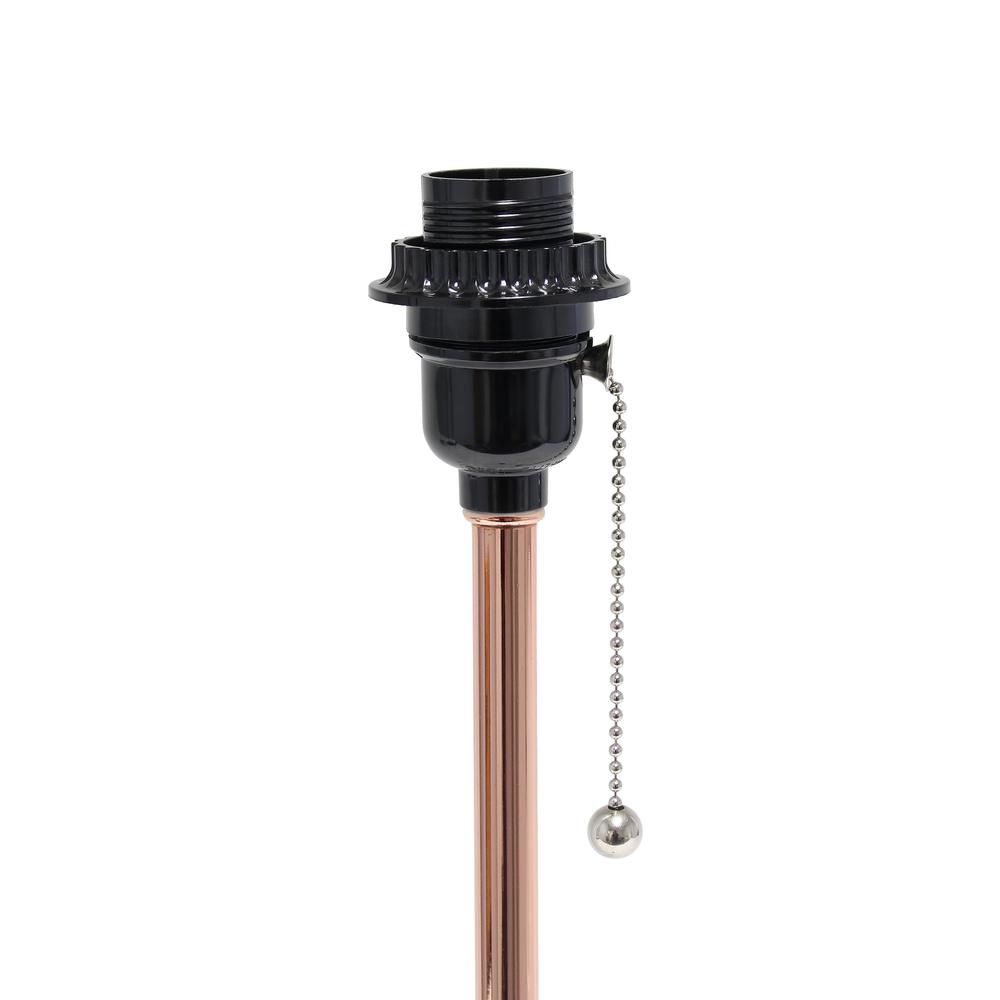 Creekwood Home Oslo 19.5"Desk Lamp in Rose Gold. Picture 9