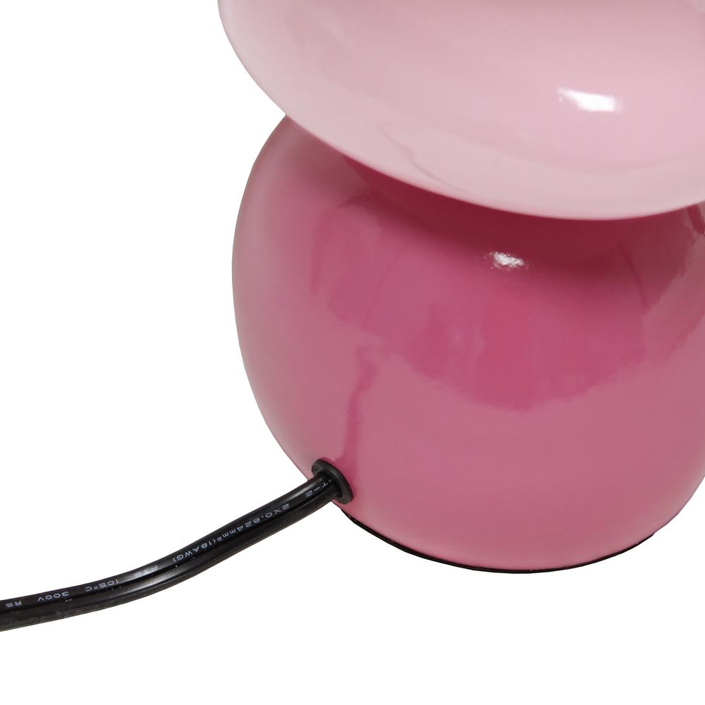 Creekwood Home Priva 17.25" Table Desk Lamp, Pink. Picture 2