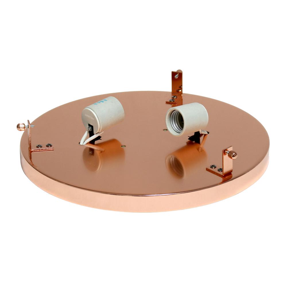 Elipse Crystal Round Flushmount, Rose Gold. Picture 7