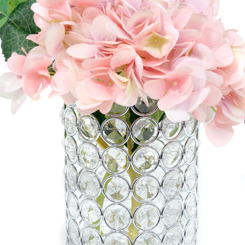 Elipse Crystal and Chrome 11.25 Inch Decorative Vase. Picture 5