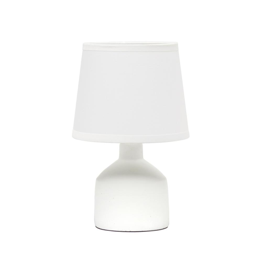 Simple Designs Mini Bocksbeutal Ceramic Table Lamp, Off White. The main picture.