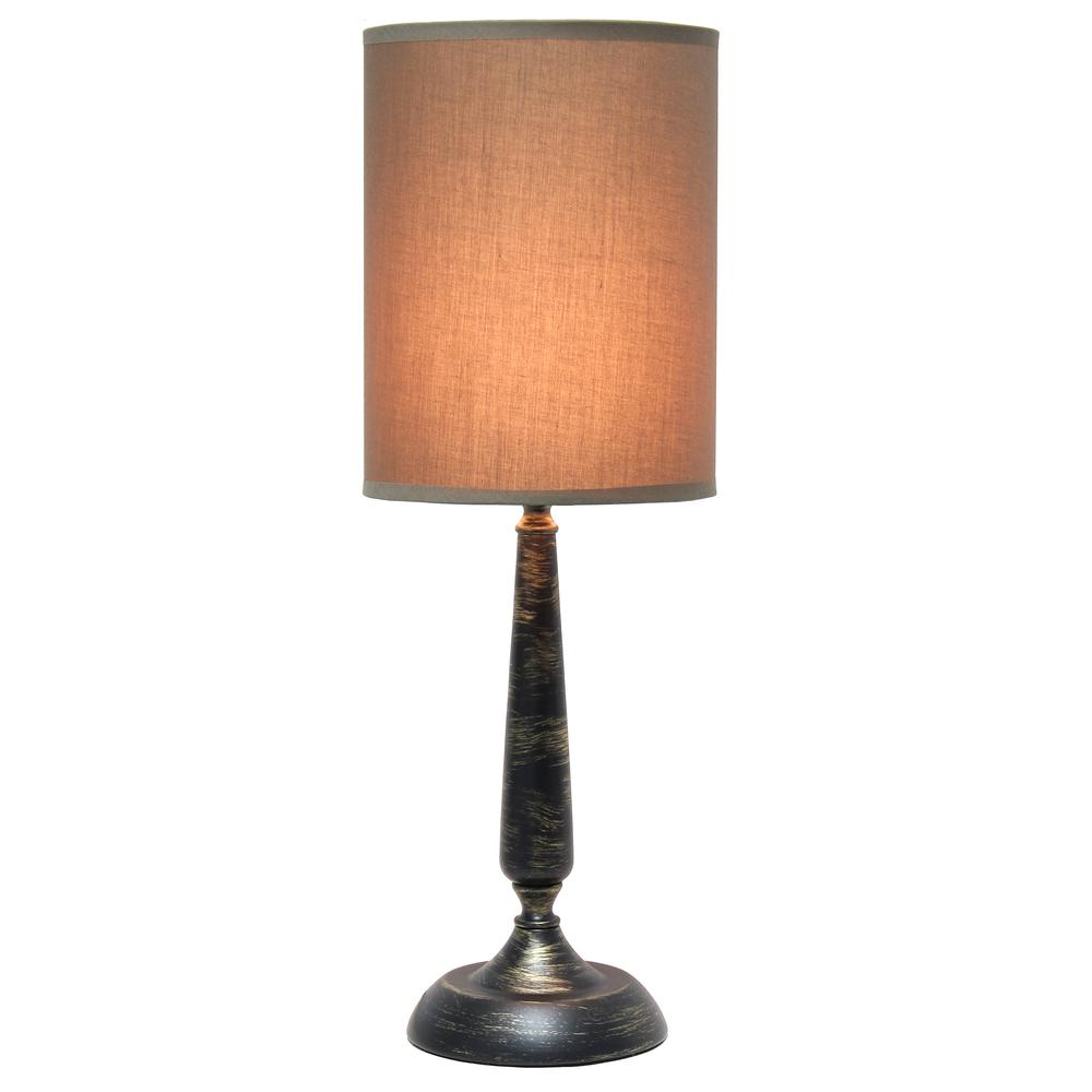 Simple Designs Traditional Candlestick Table Lamp, Oil Rubbed Bronze Oil rubbed bronze. Picture 2