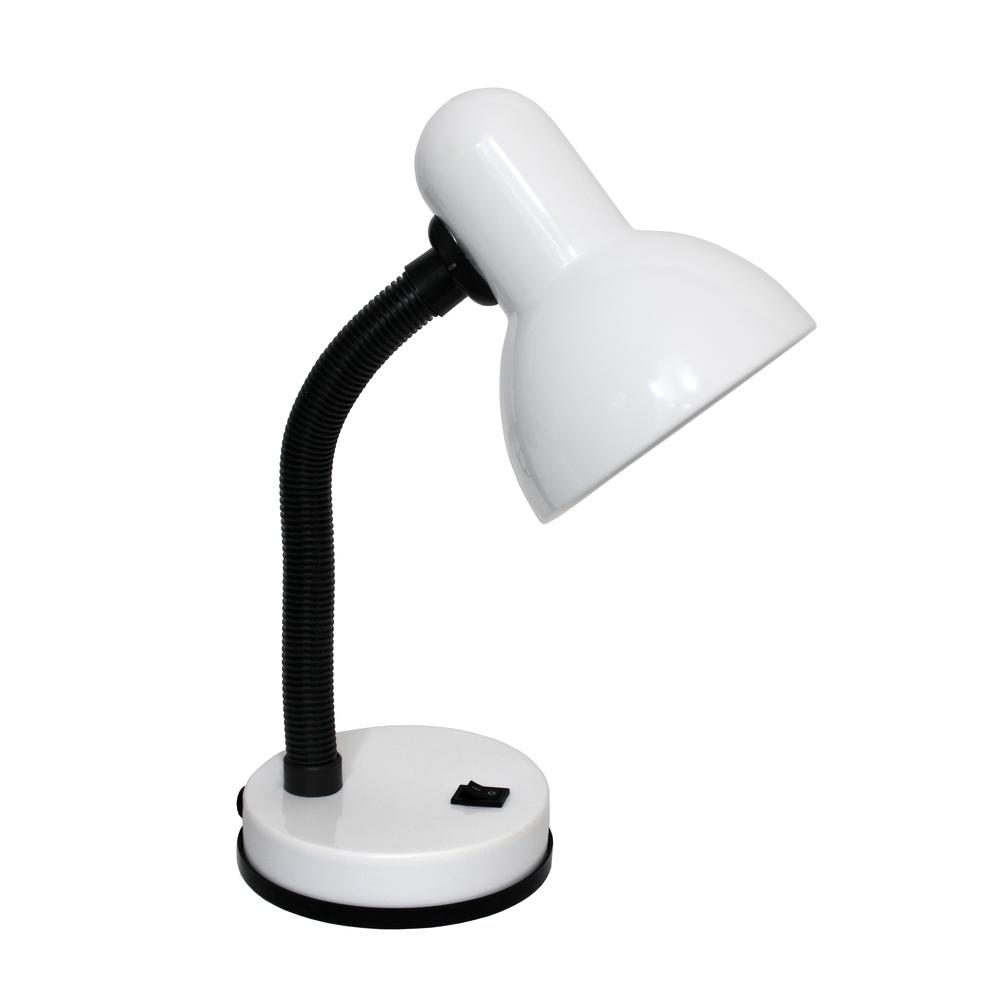 Simple Designs White Basic Desk Lamp