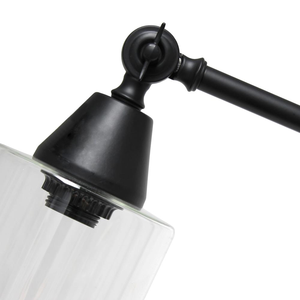 Elegant Designs Tilting Arm Desk Lamp, Black. Picture 3