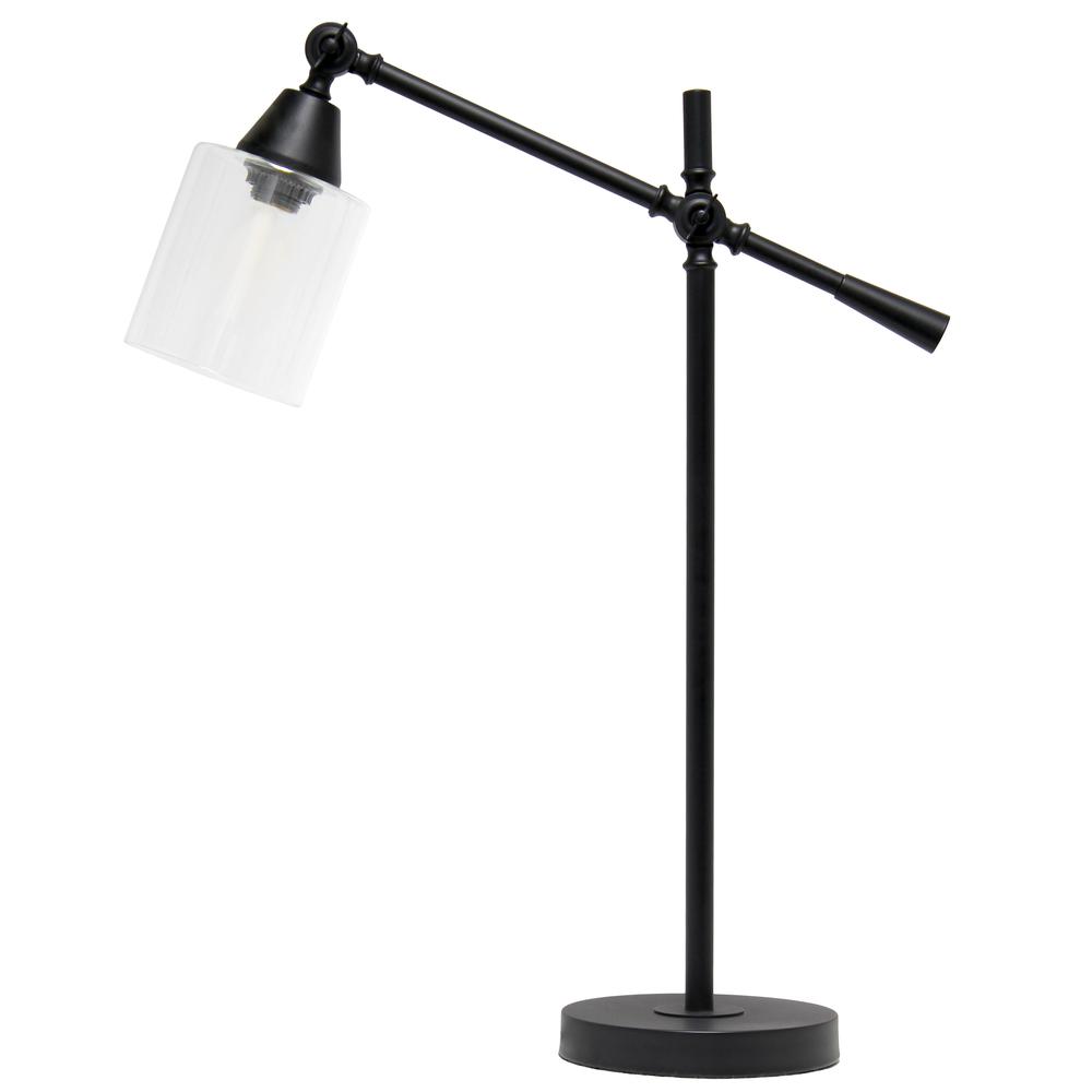 Tilting Arm Desk Lamp, Black. Picture 8