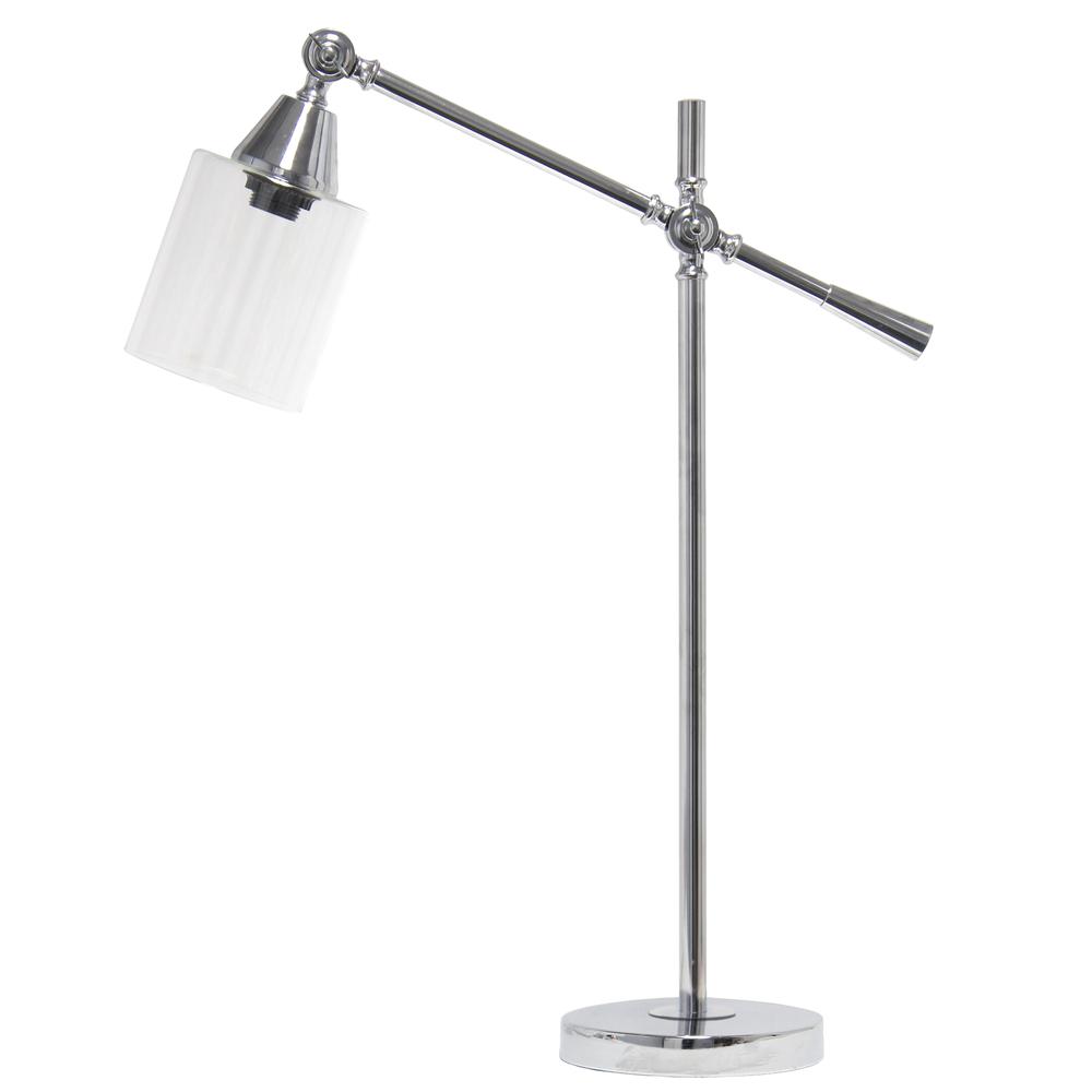 Elegant Designs Tilting Arm Desk Lamp, Chrome. Picture 8