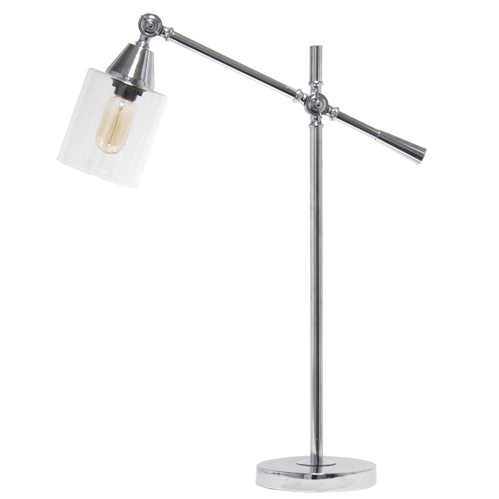 Elegant Designs Tilting Arm Desk Lamp, Chrome. Picture 9