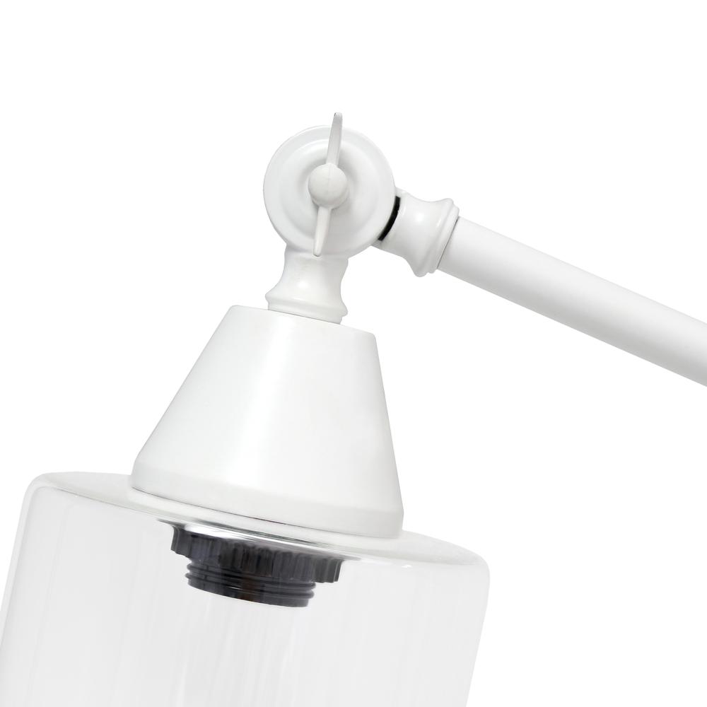 Elegant Designs Tilting Arm Desk Lamp, White. Picture 2