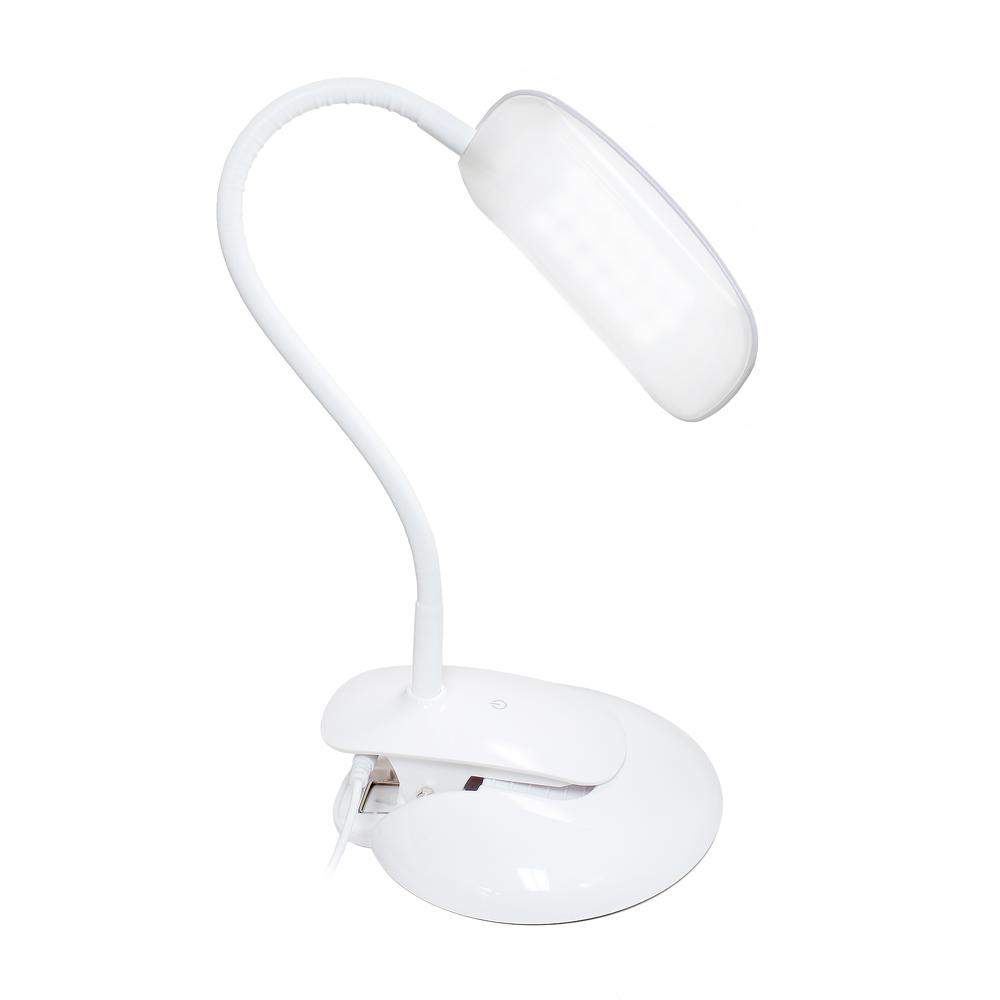 Flexi LED Rounded Clip Light, Gray. Picture 2