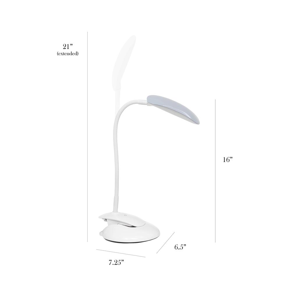 Flexi LED Rounded Clip Light, Gray. Picture 7