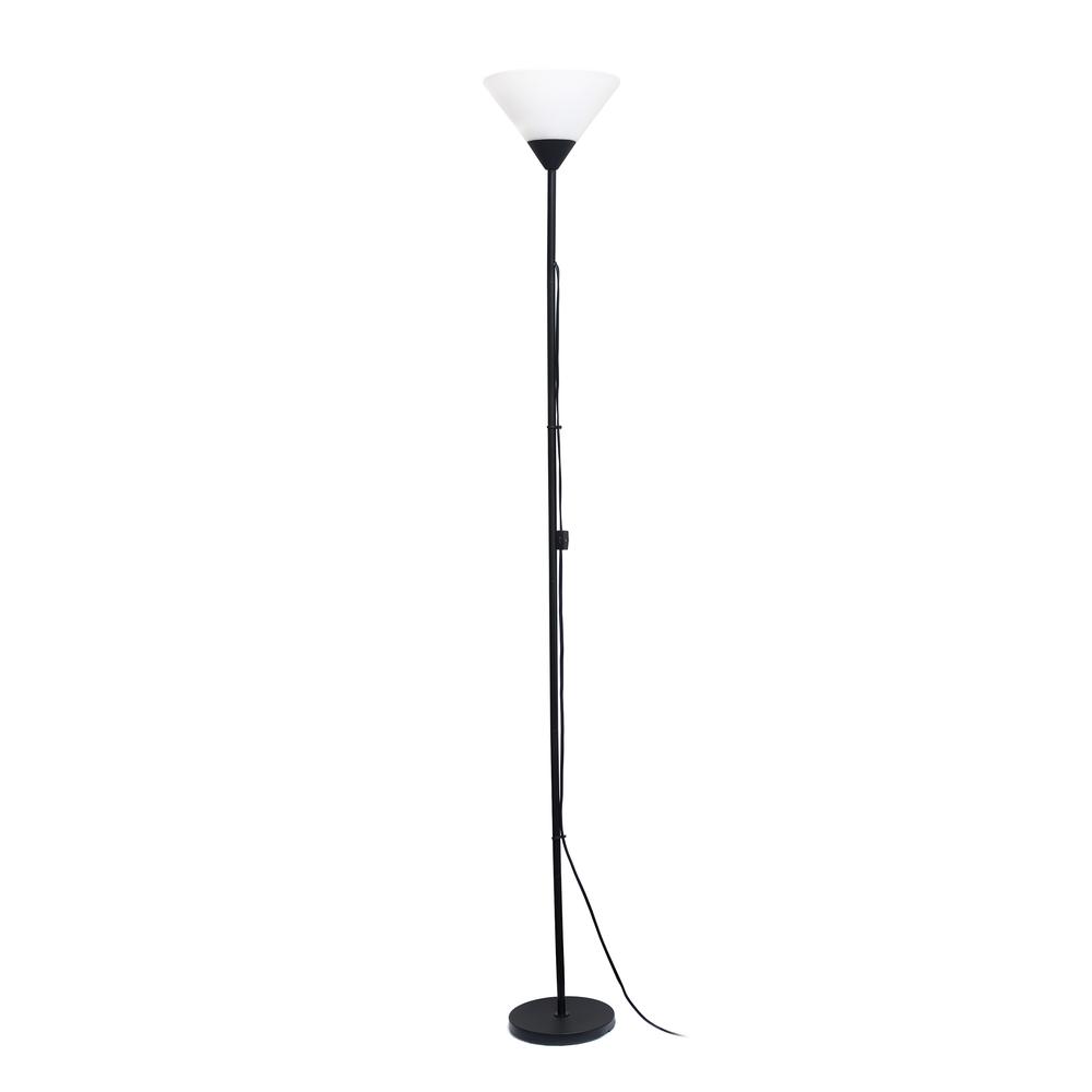 1 Light Stick Torchiere Floor Lamp. Picture 1