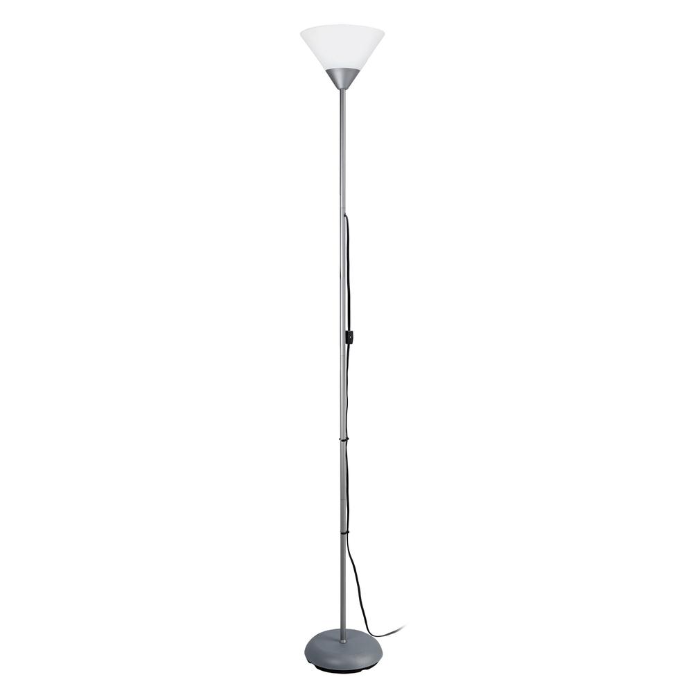 1 Light Stick Torchiere Floor Lamp. Picture 1