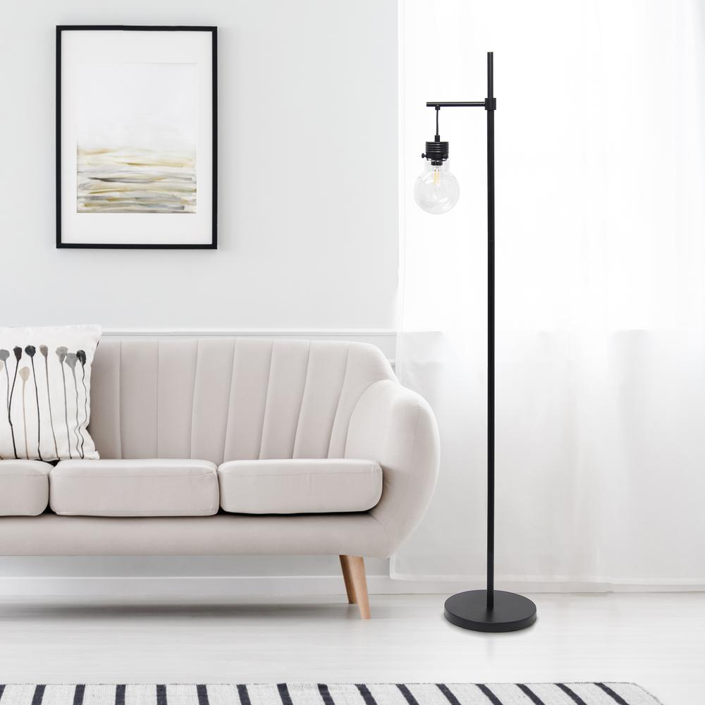 Elegant Designs Hanging Lightbulb Floor Lamp. Picture 3