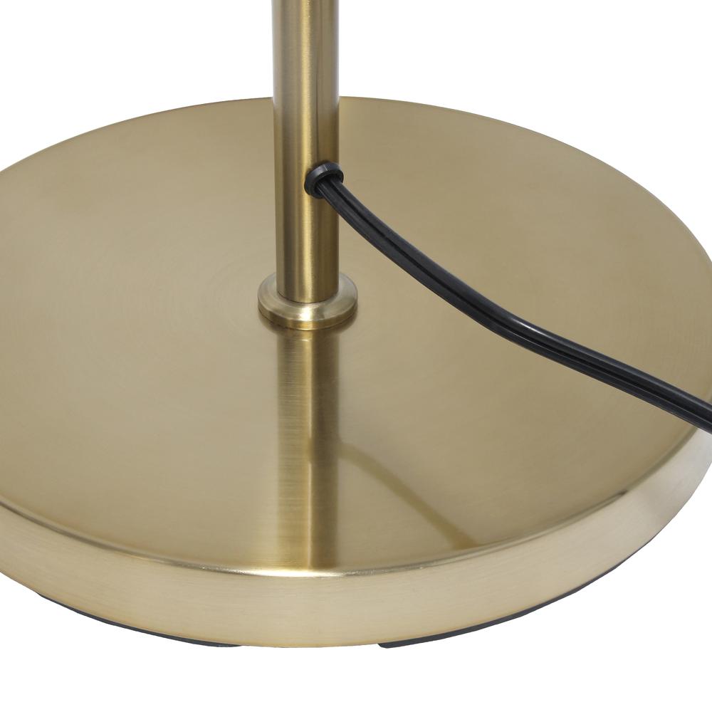 Simple Designs 66" Tall Floor Lamp, Gold. Picture 3