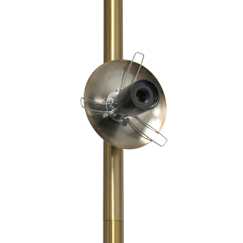 Simple Designs 66" Tall Floor Lamp, Gold. Picture 9
