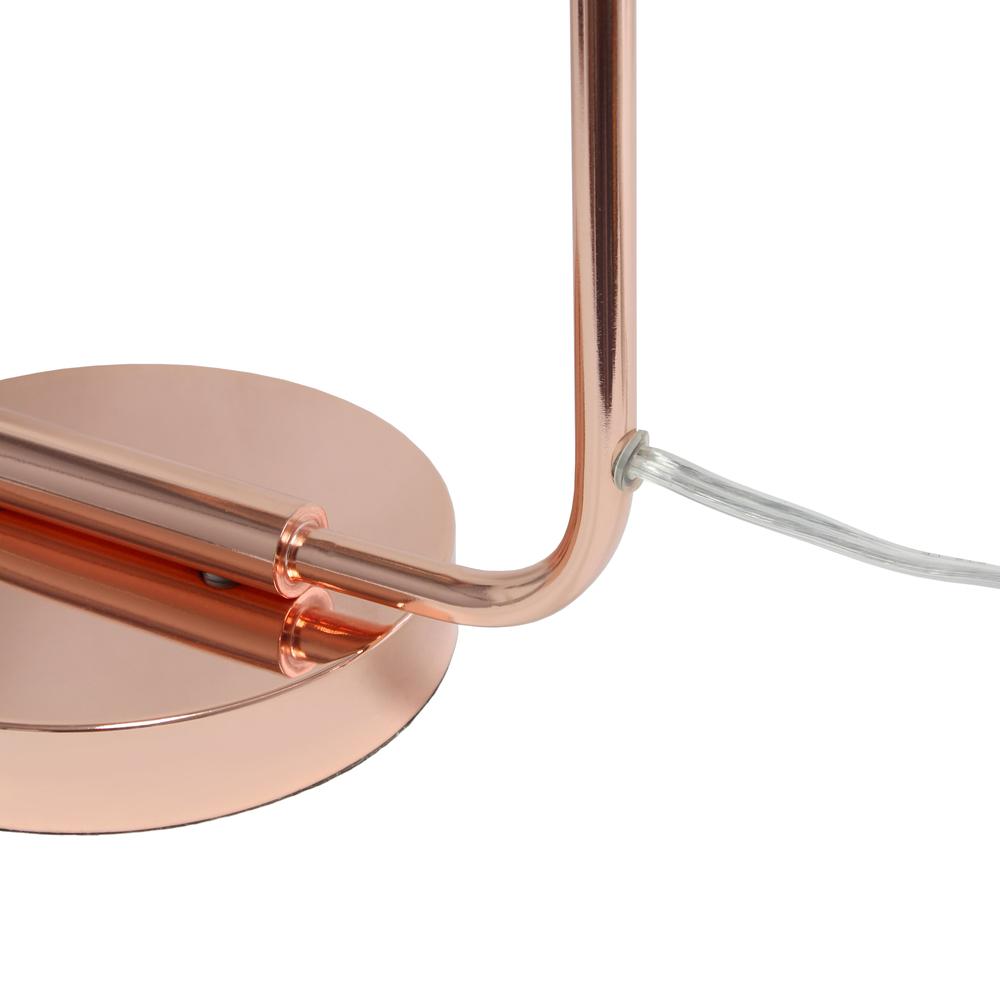 Industrial Mesh Desk Lamp, Rose Gold. Picture 1
