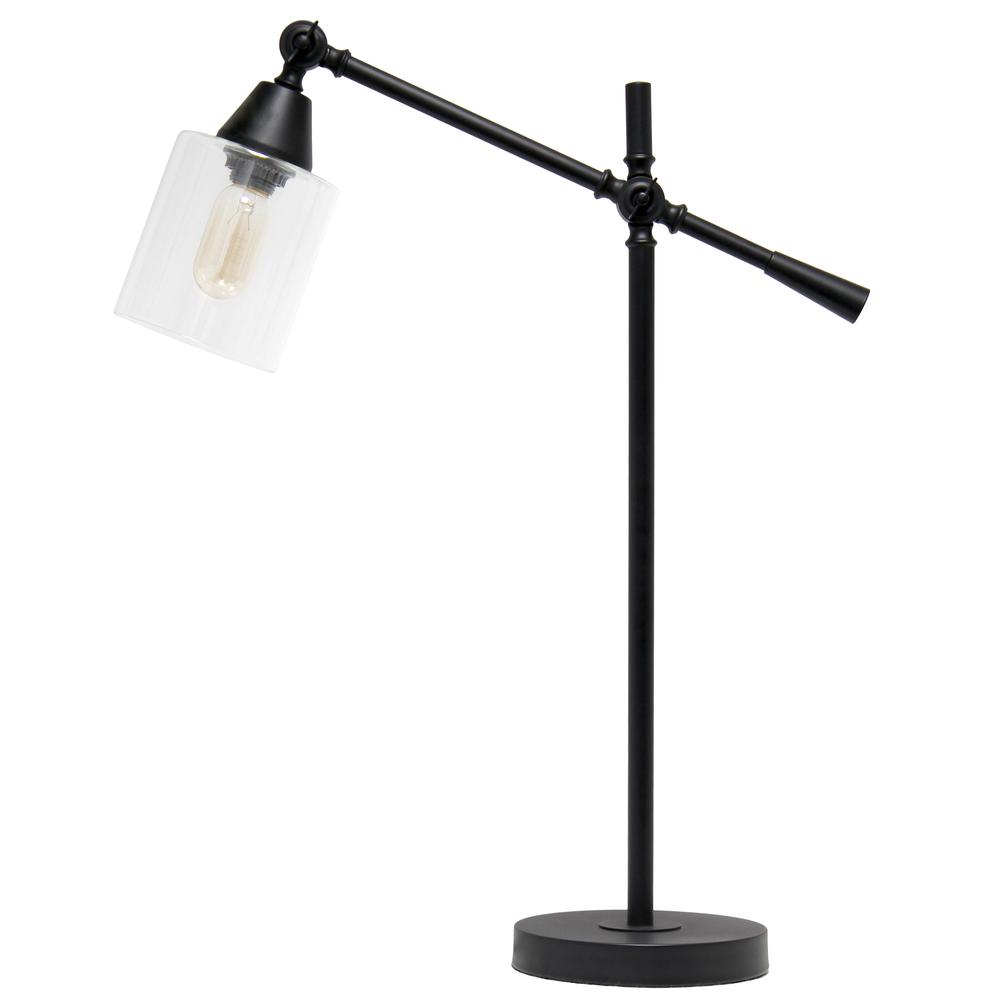 Vertically Adjustable Desk Lamp, Black. Picture 8