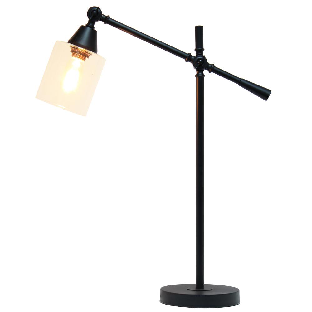 Vertically Adjustable Desk Lamp, Black. Picture 9