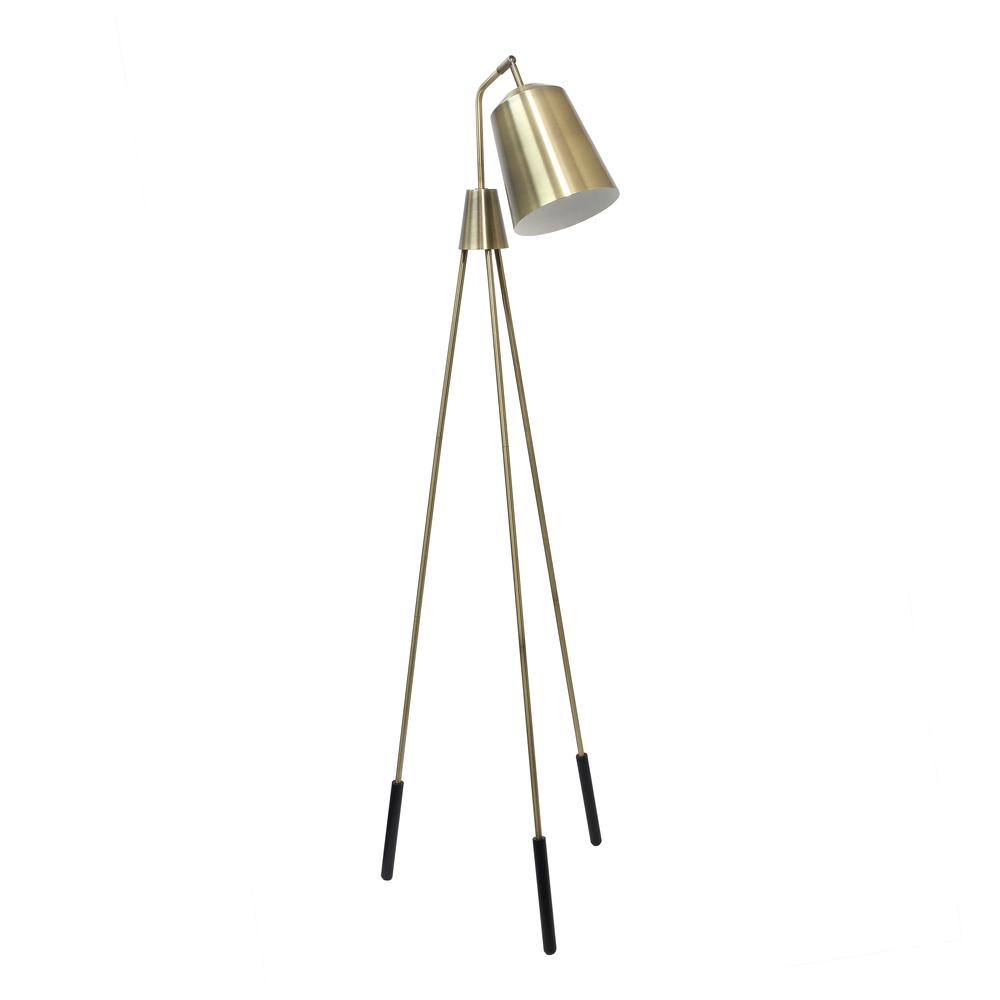 Industrial 1 Light Tripod Floor Lamp with Interior White Spotlight. Picture 4