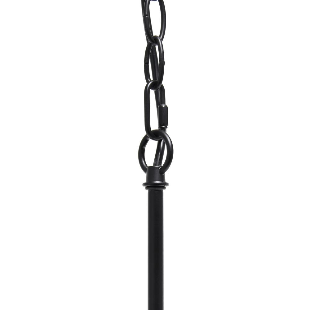 Lalia Home 1 Light 16" Modern Metal Wire Paragon Hanging Ceiling Pendant Fixture, Black Black. Picture 4