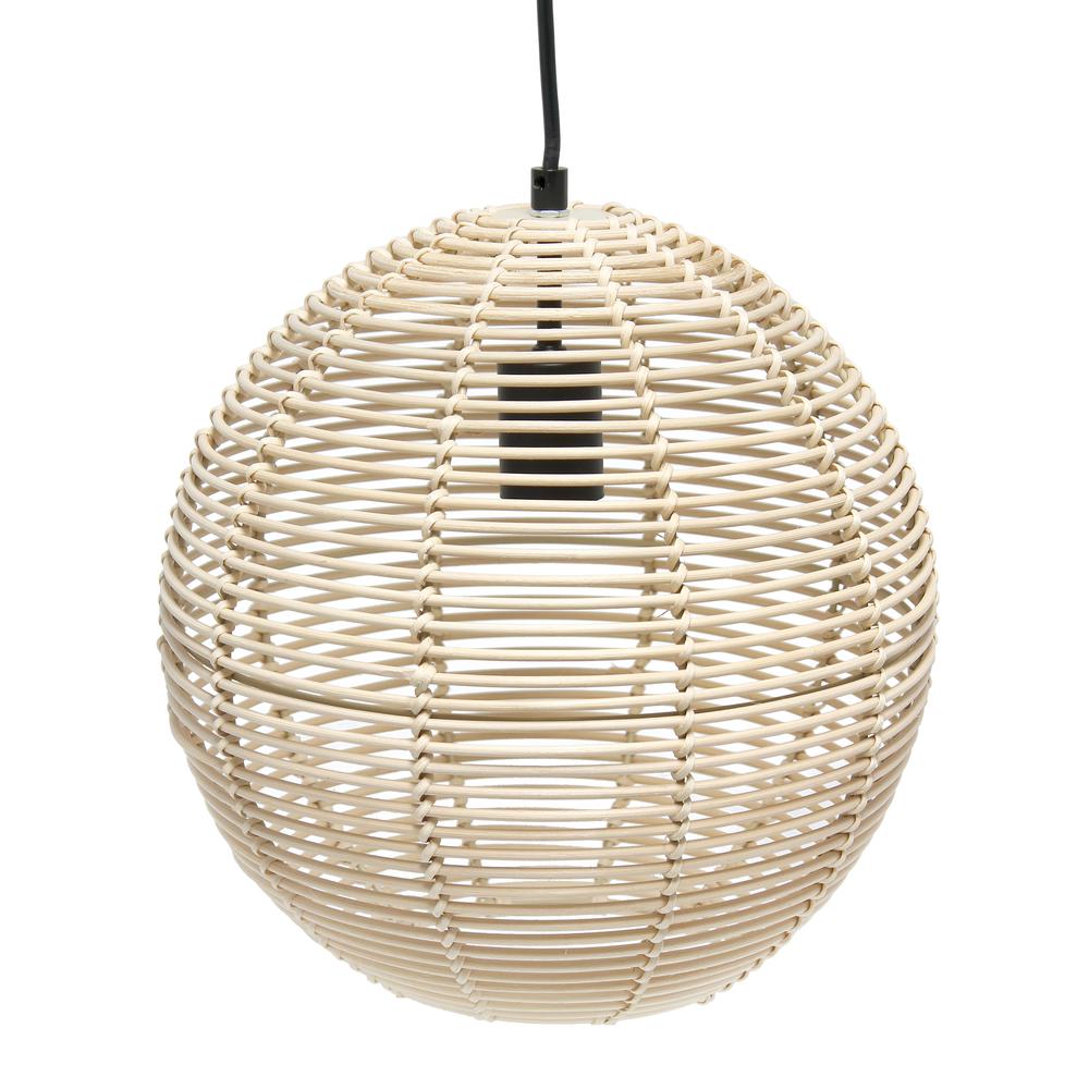 Ball Shaped Rattan Pendant. Picture 3