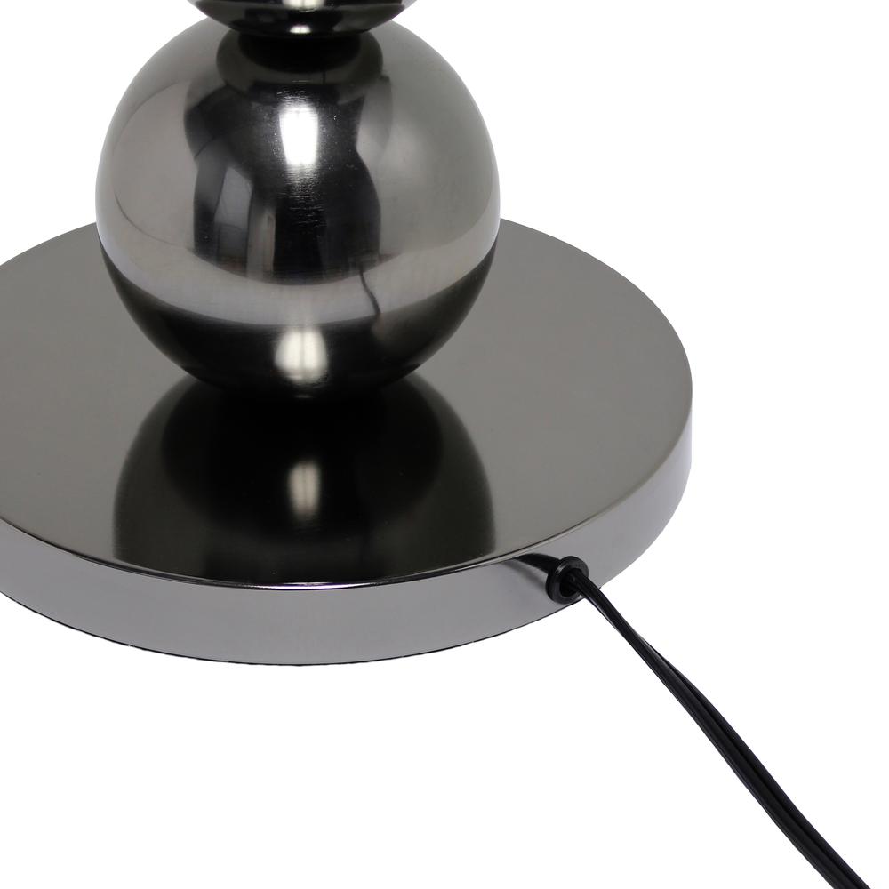 19.29" Modern and  Fashionable Stacked Ball Table Lamp, Black. Picture 2