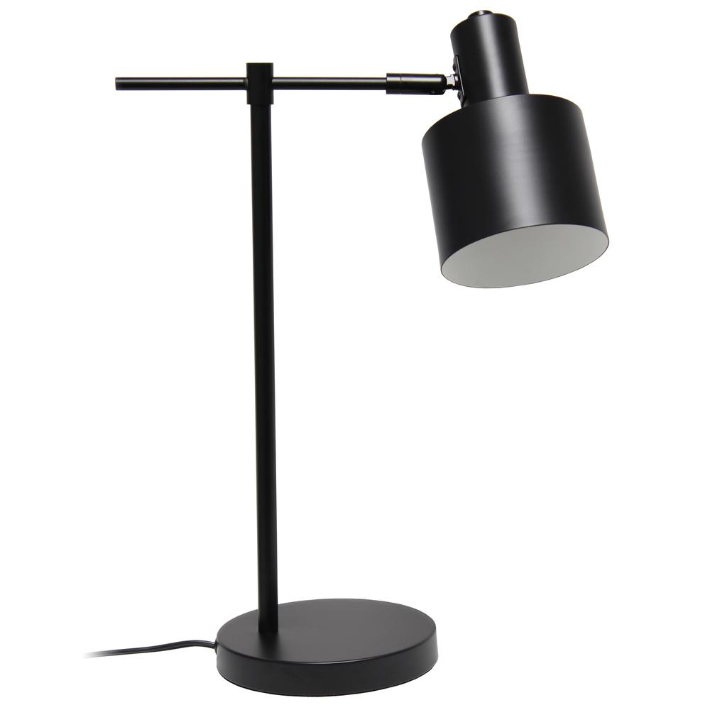 Mid Century Modern Metal Table Lamp, Black. Picture 7