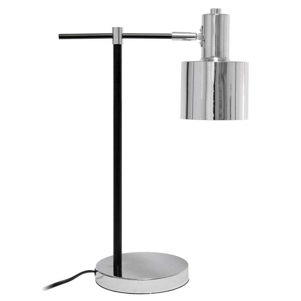 Mid Century Modern Metal Table Lamp, Chrome. Picture 1