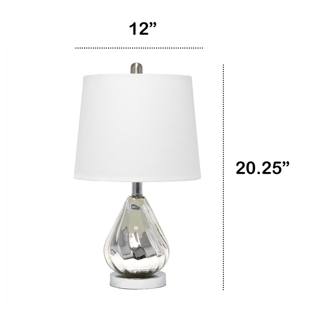Kissy Pear Table Lamp with White Fabric Shade. Picture 4