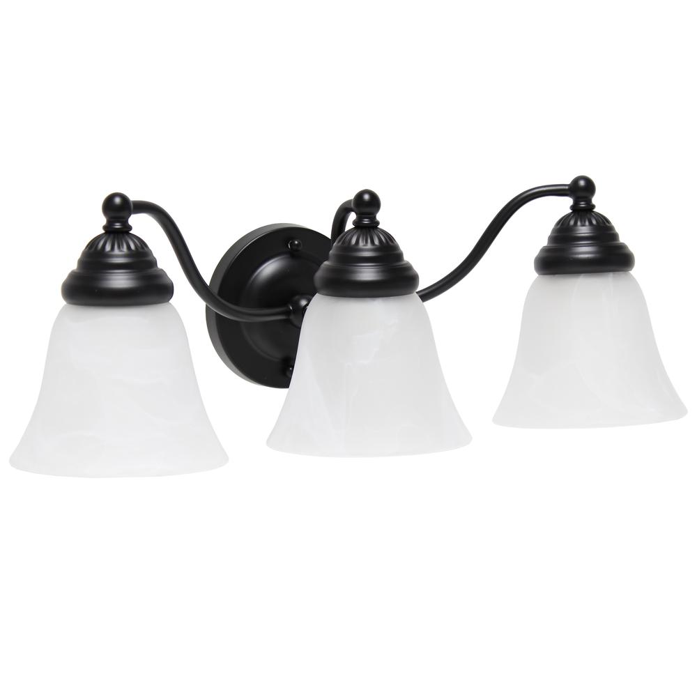 Lalia Home Essentix Traditional Three Light Curved Metal. Picture 2