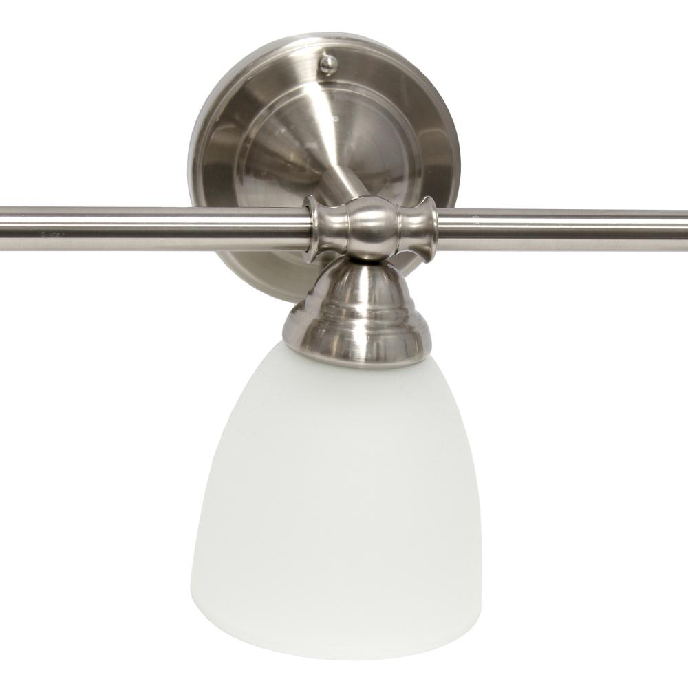 Traditional Three Light Metal and Vanity Uplight Downlight Wall Mounted Fixture. Picture 6