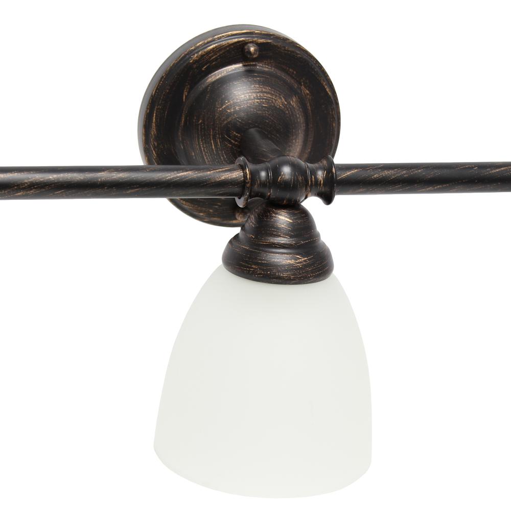 Traditional Three Light Metal and Vanity Uplight Downlight Wall Mounted Fixture. Picture 4