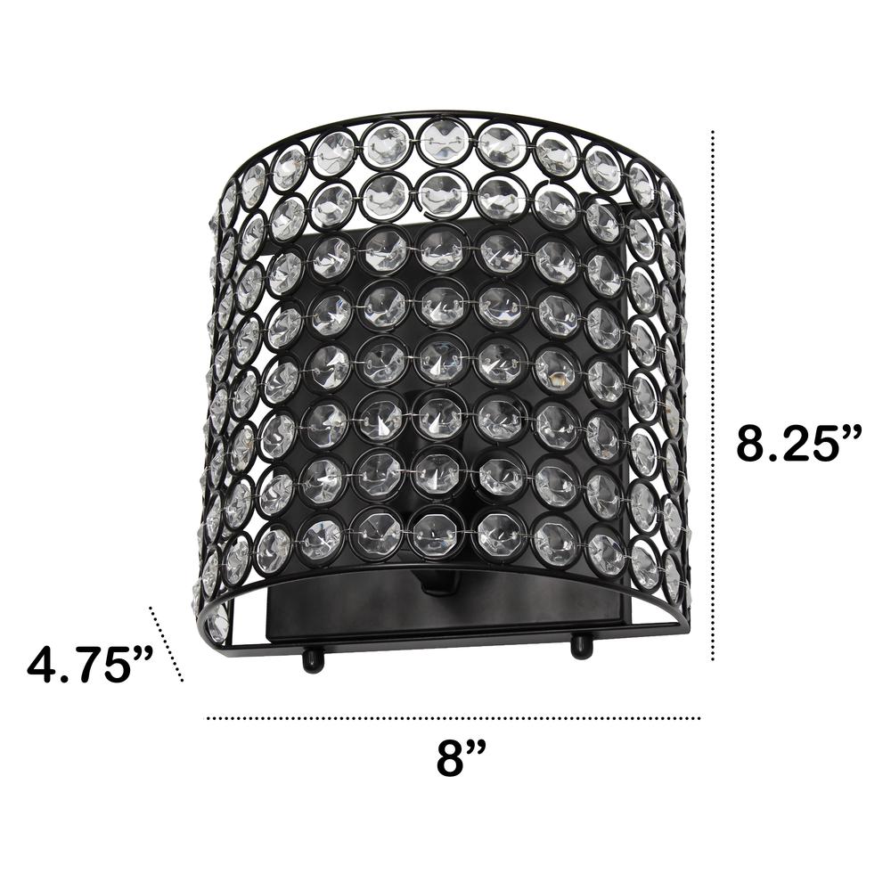 8" 1-Light Bathroom Vanity Hallway Bedside Crystal and Wall Sconce Lighting Fixture. Picture 6