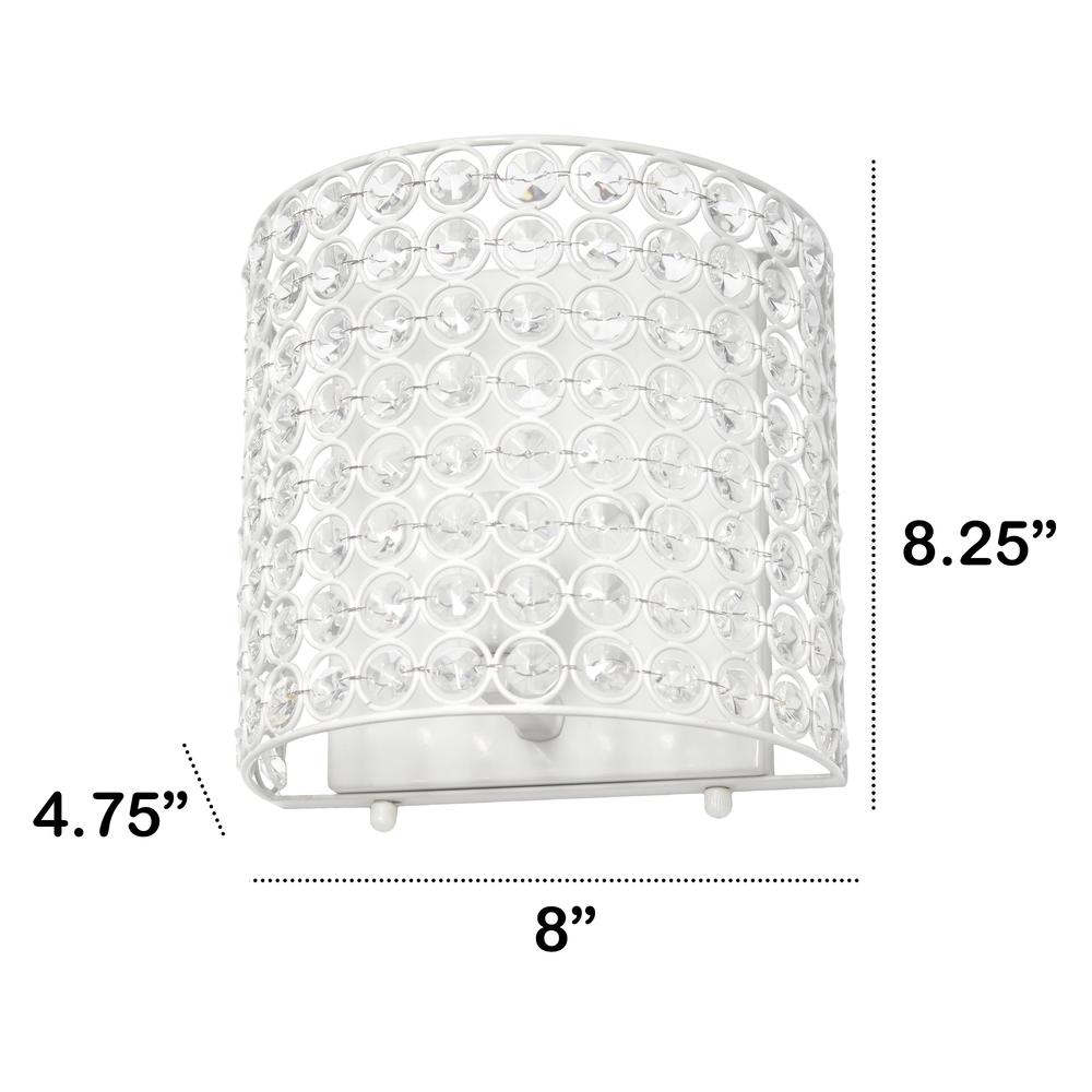 8" 1-Light Bathroom Vanity Hallway Bedside Crystal and Wall Sconce Lighting Fixture. Picture 6