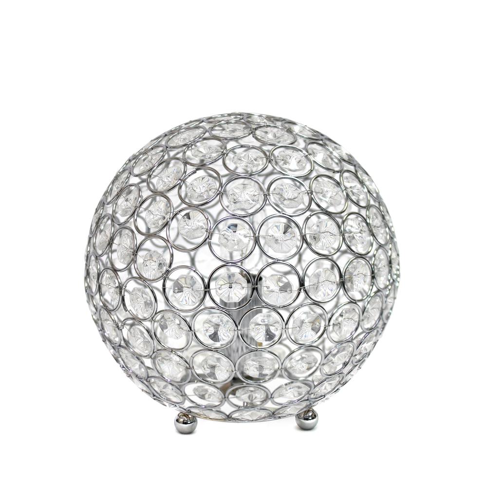 Crystal Ball Sequin Table Lamp Chrome. Picture 7