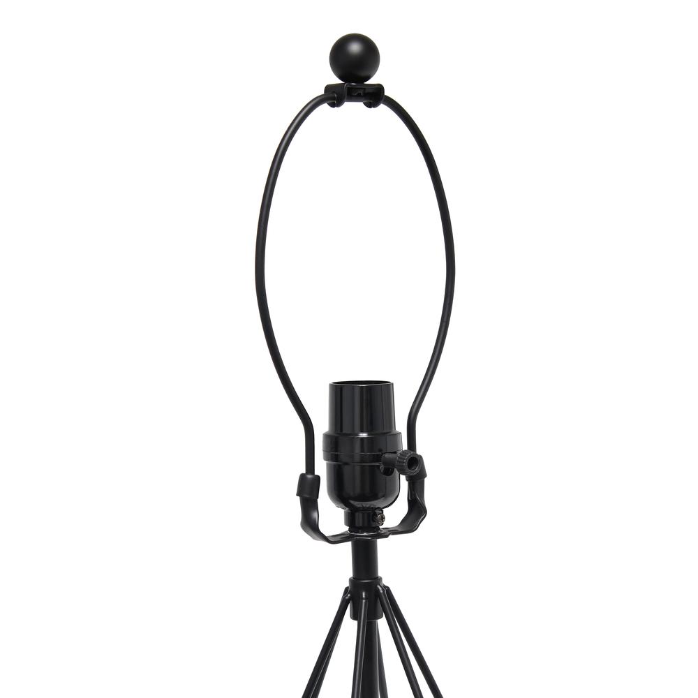 Elegant Designs Wired Metal Table Lamp, Black Matte. Picture 7