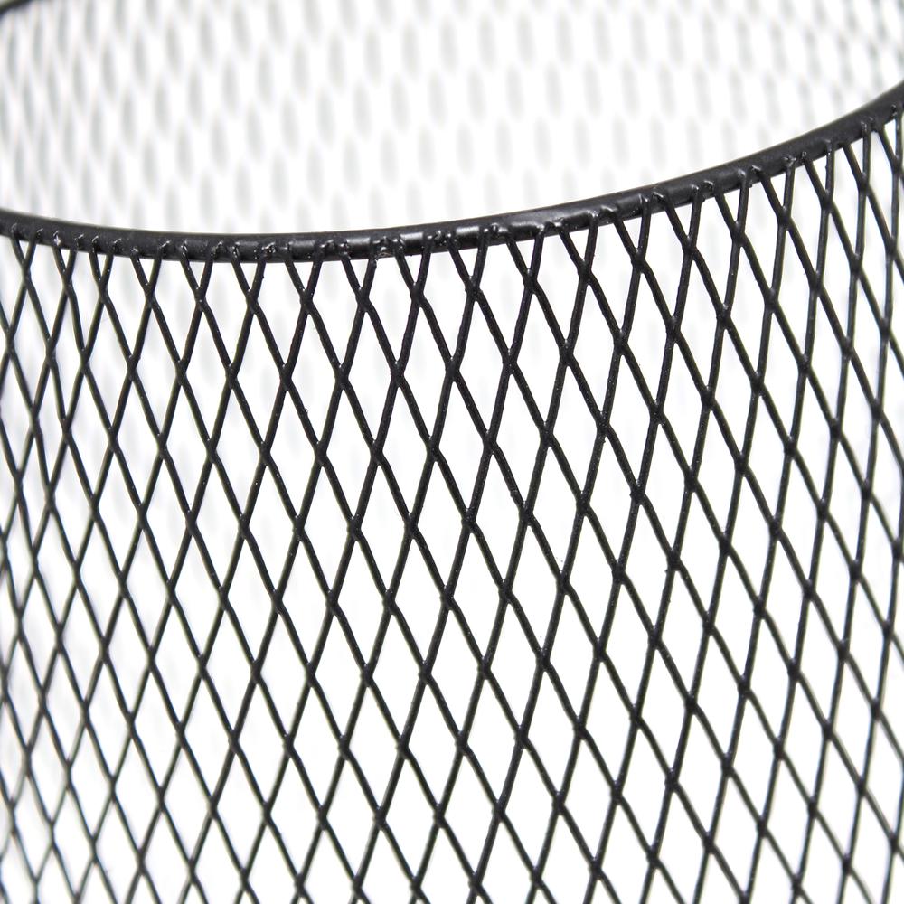 Black Wired Mesh Uplight Table Lamp. Picture 3