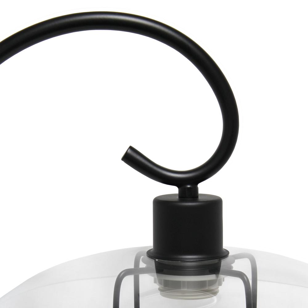 Simple Designs Modern Metal Table Lamp, Black. Picture 4
