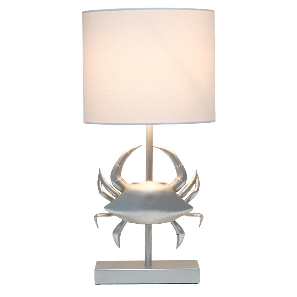 18.25" Polyresin Pinching Crab Shaped Bedside Table Desk Lamp. Picture 9