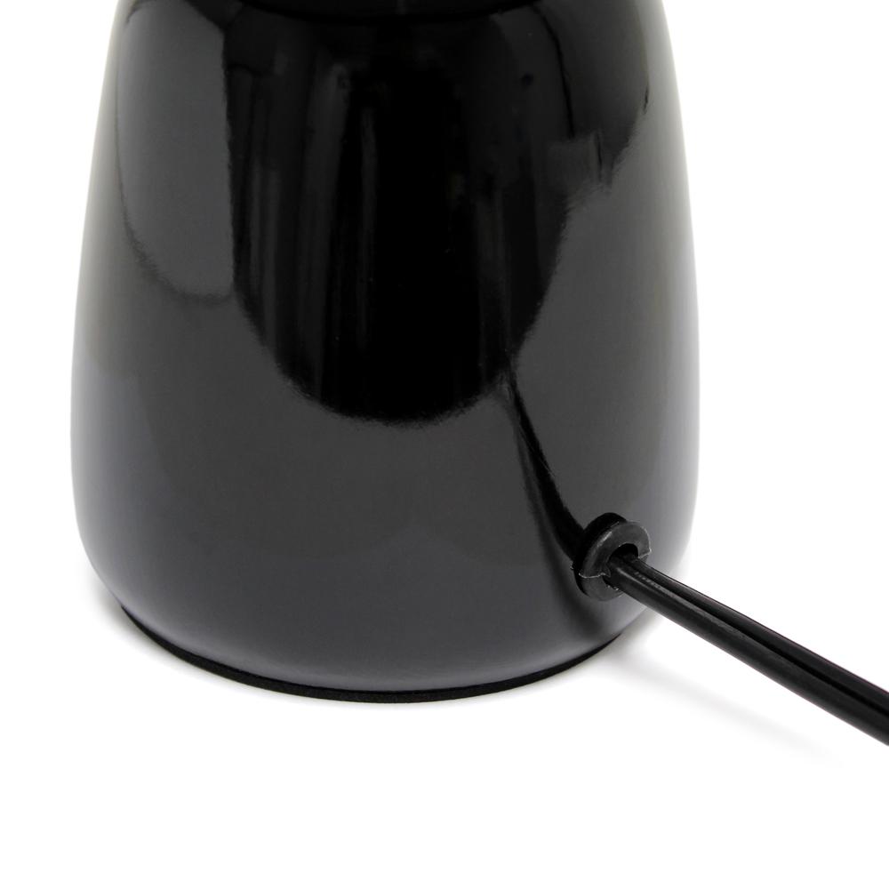 Simple Designs 10.04" Tall Desk Lamp, Black. Picture 2