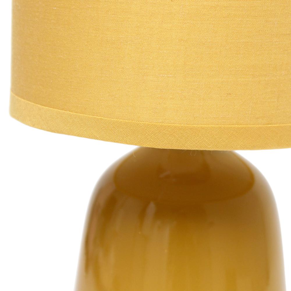 Simple Designs 10.04" Tall Desk Lamp, Mustard Yellow. Picture 5