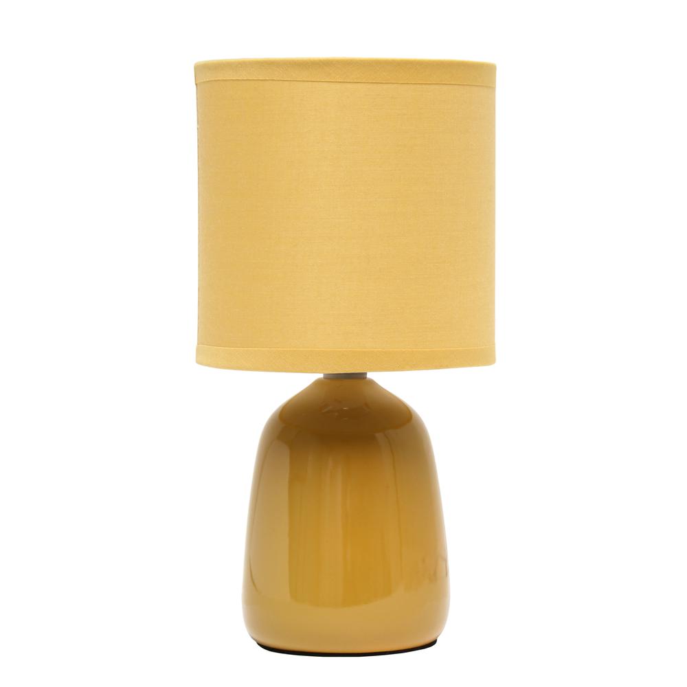 Simple Designs 10.04" Tall Desk Lamp, Mustard Yellow. Picture 1