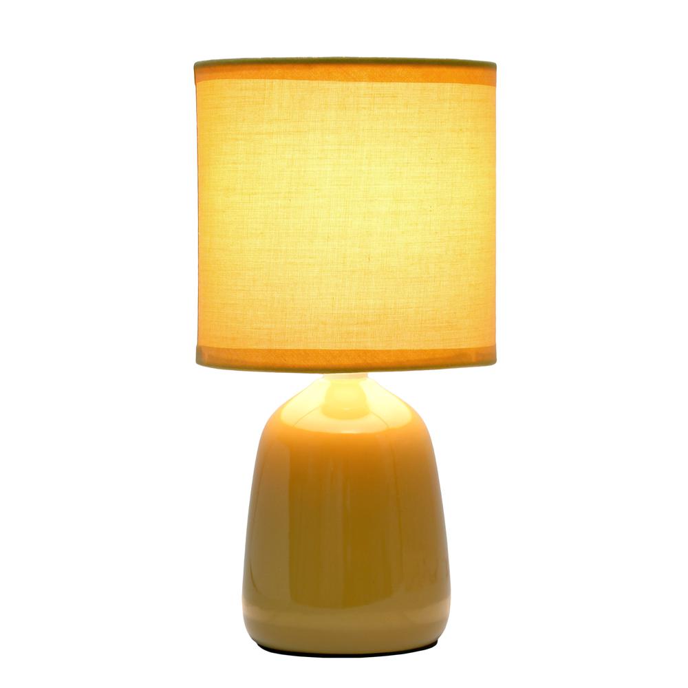Simple Designs 10.04" Tall Desk Lamp, Mustard Yellow. Picture 8