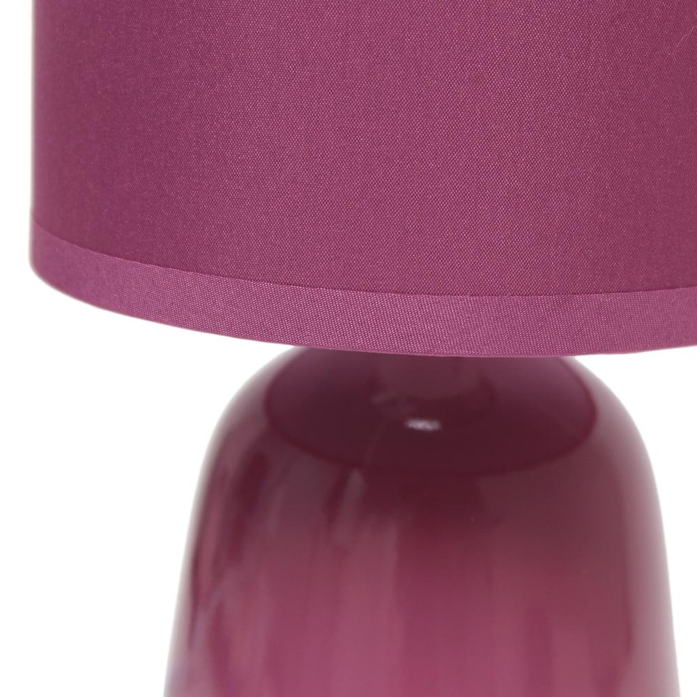 Simple Designs 10.04" Tall Desk Lamp, Mauve. Picture 4