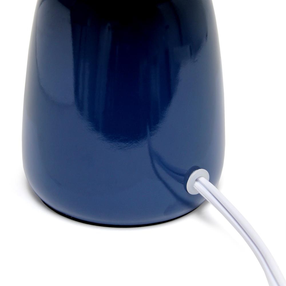 Simple Designs 10.04" Tall Desk Lamp, Navy. Picture 3