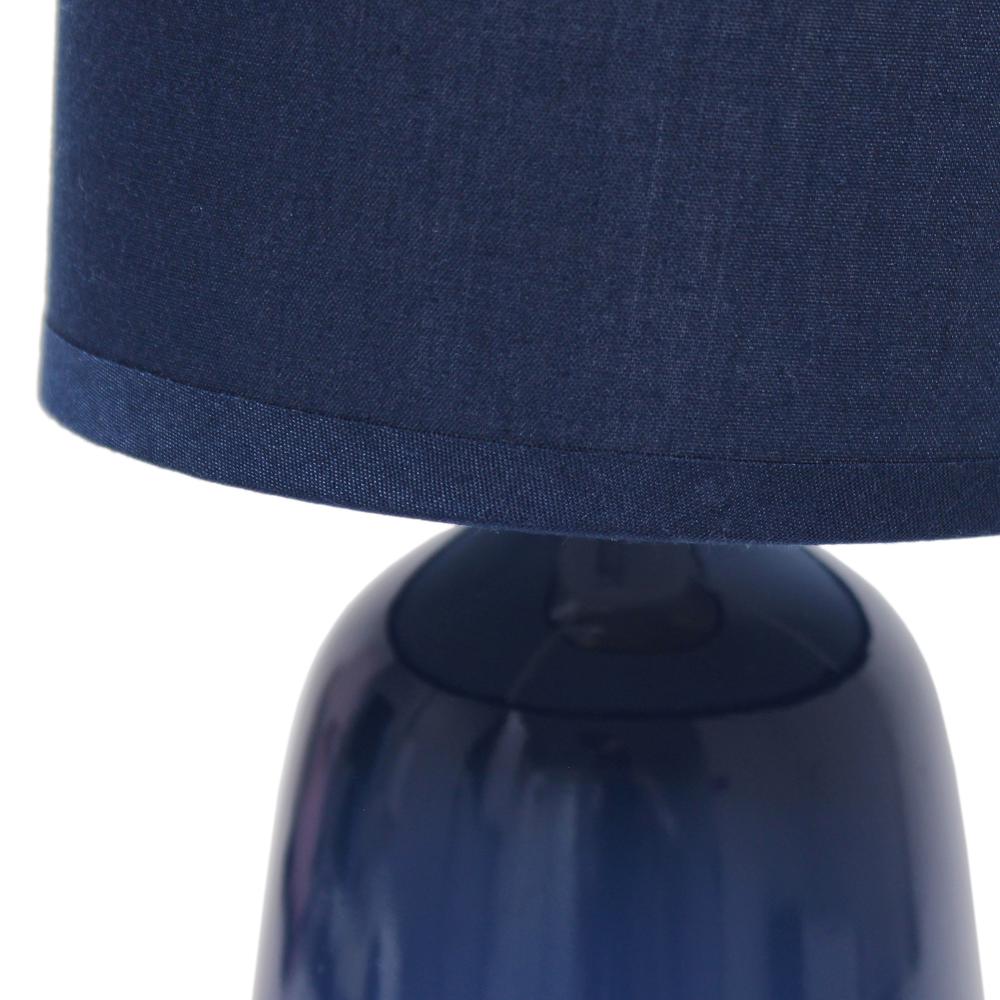 Simple Designs 10.04" Tall Desk Lamp, Navy. Picture 5