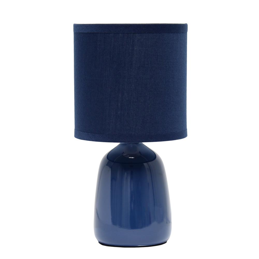 Simple Designs 10.04" Tall Desk Lamp, Navy. Picture 1