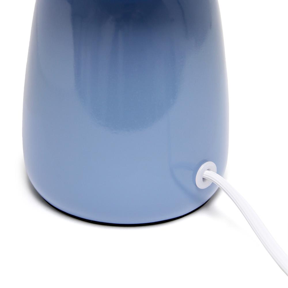 Simple Designs 10.04" Tall Desk Lamp, Sky Blue. Picture 3